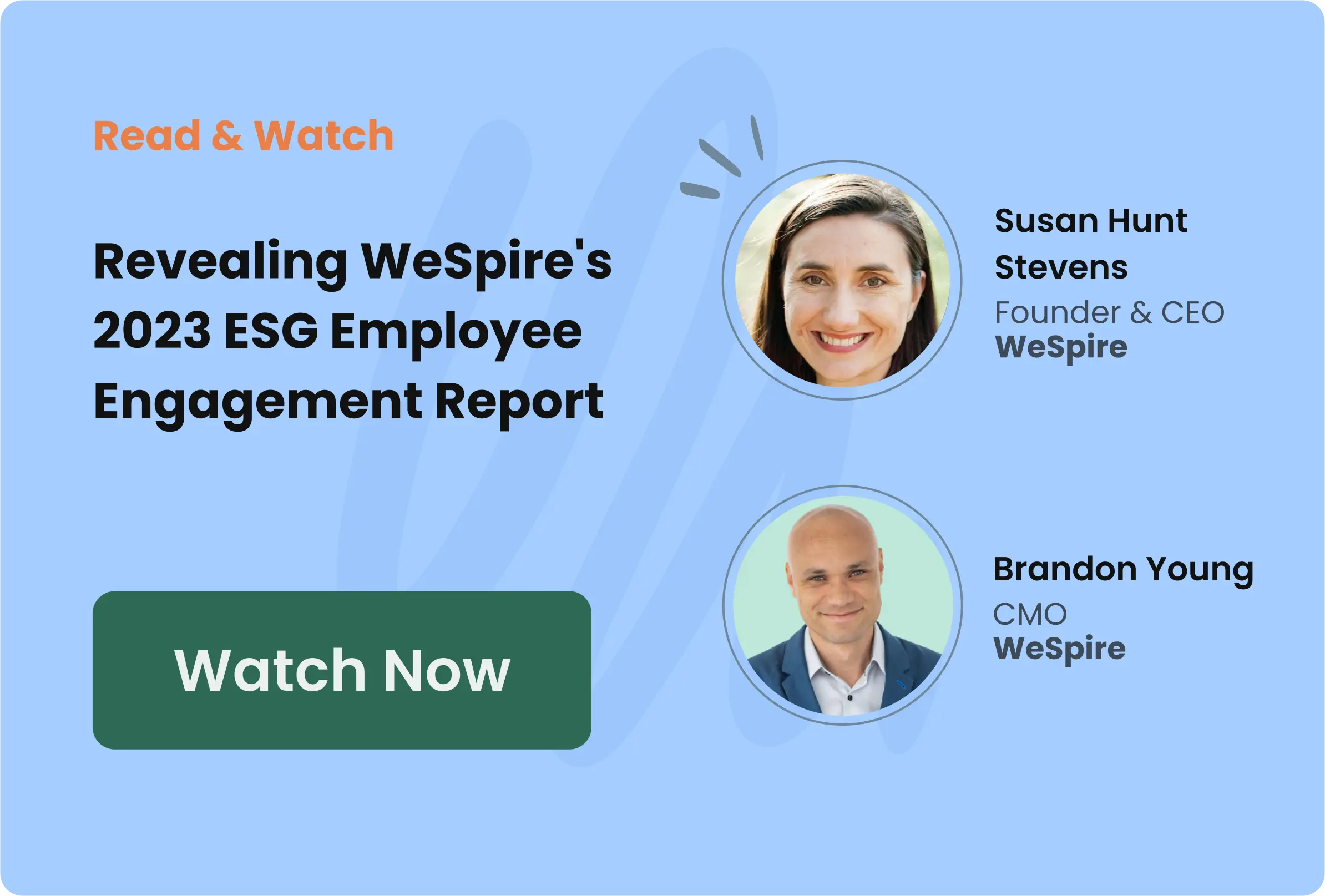 WeSpire Live Promo for State of ESG Employee Engagement 2023